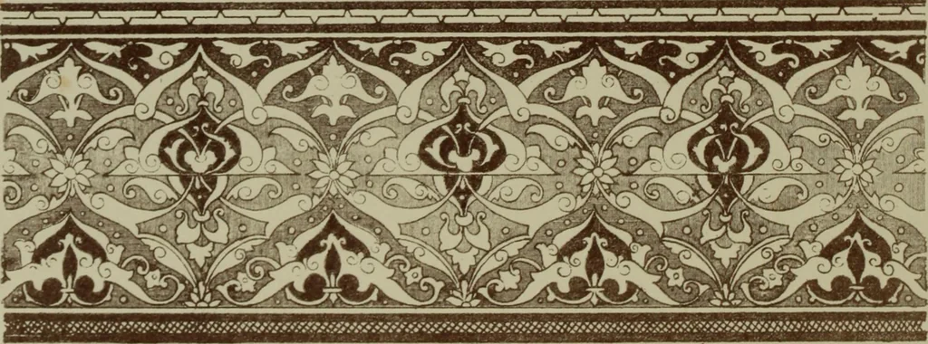 An illustration from Examples of ornament : selected chiefly from works of art in the British Museum, the Museum of Economic Geology, the Museum of Ornamental Art in Marlborough House, and the new Crystal Palace, 1855, leaf 154