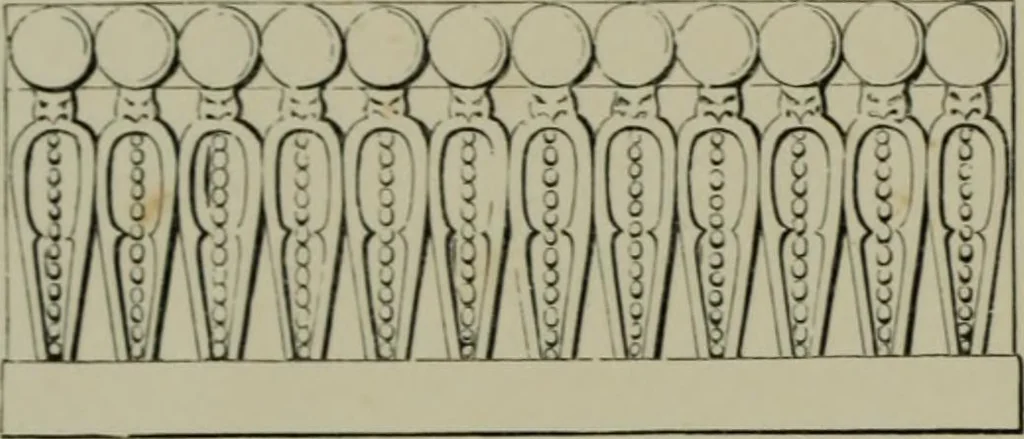 An illustration from Examples of ornament : selected chiefly from works of art in the British Museum, the Museum of Economic Geology, the Museum of Ornamental Art in Marlborough House, and the new Crystal Palace, 1855, leaf 16
