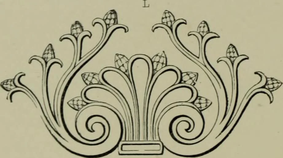 An illustration from Examples of ornament : selected chiefly from works of art in the British Museum, the Museum of Economic Geology, the Museum of Ornamental Art in Marlborough House, and the new Crystal Palace, 1855, leaf 22