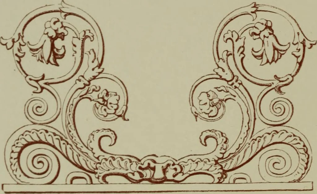 An illustration from Examples of ornament : selected chiefly from works of art in the British Museum, the Museum of Economic Geology, the Museum of Ornamental Art in Marlborough House, and the new Crystal Palace, 1855, leaf 28