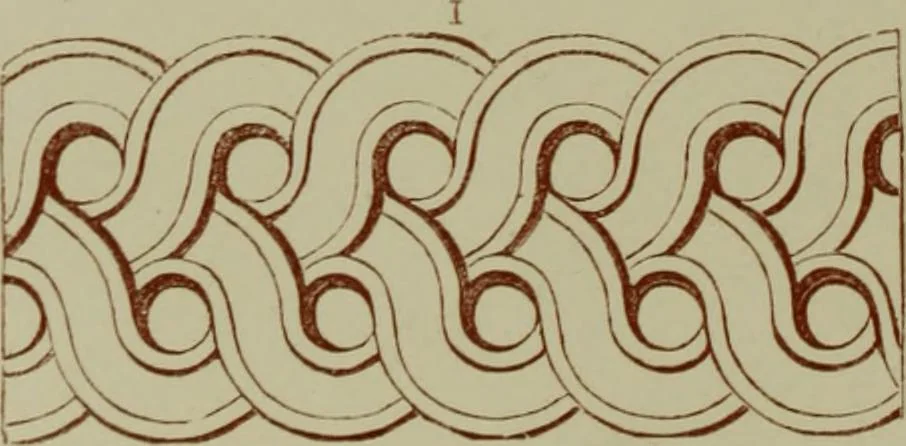 An illustration from Examples of ornament : selected chiefly from works of art in the British Museum, the Museum of Economic Geology, the Museum of Ornamental Art in Marlborough House, and the new Crystal Palace, 1855, leaf 28