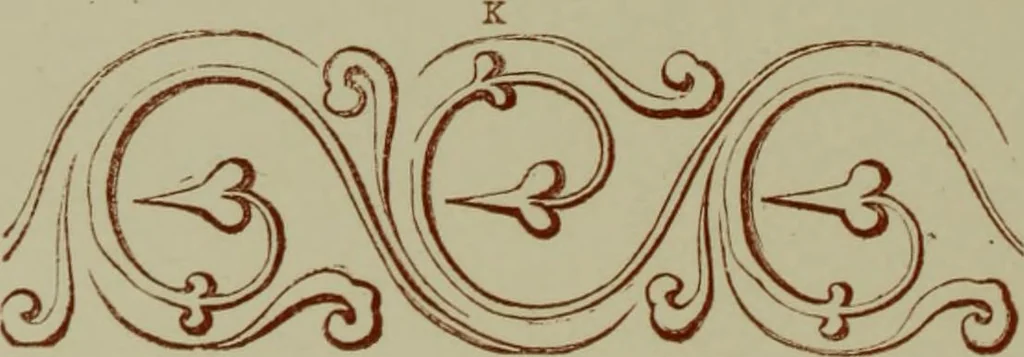 An illustration from Examples of ornament : selected chiefly from works of art in the British Museum, the Museum of Economic Geology, the Museum of Ornamental Art in Marlborough House, and the new Crystal Palace, 1855, leaf 52