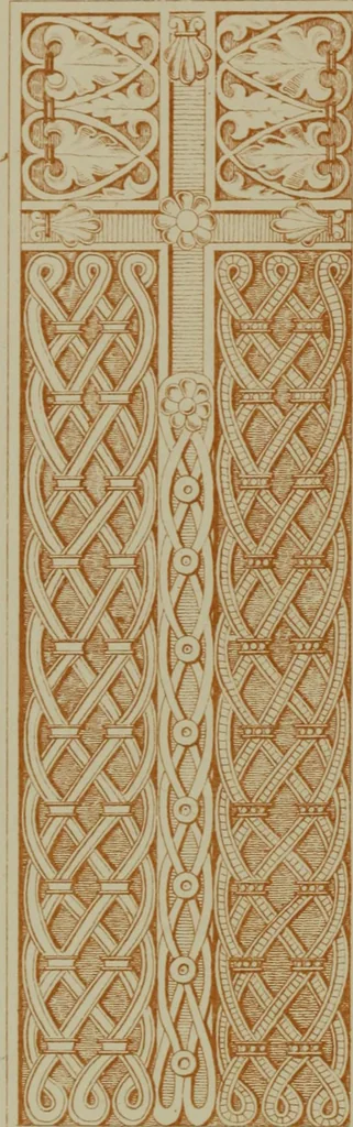 An illustration from Examples of ornament : selected chiefly from works of art in the British Museum, the Museum of Economic Geology, the Museum of Ornamental Art in Marlborough House, and the new Crystal Palace, 1855, leaf 70