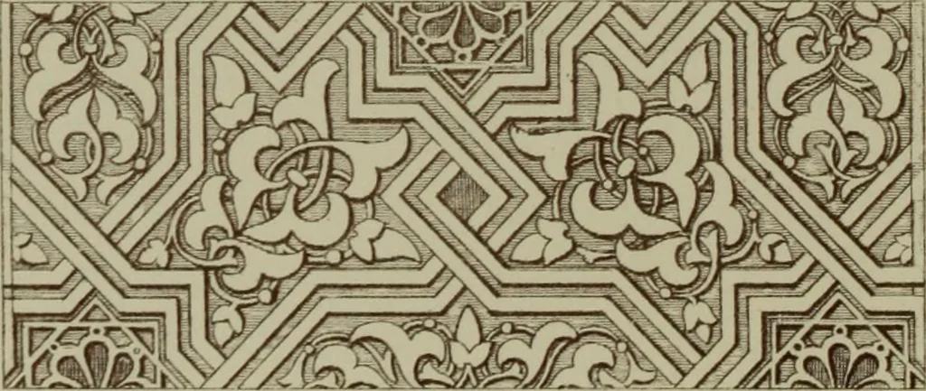 An illustration from Examples of ornament : selected chiefly from works of art in the British Museum, the Museum of Economic Geology, the Museum of Ornamental Art in Marlborough House, and the new Crystal Palace, 1855, leaf 88