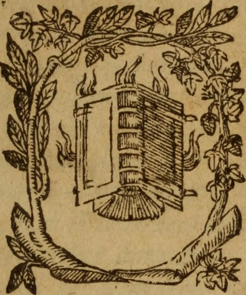 An illustration from Excellent traicte de la peste : monstrant les causes et signes d'icelle, et les remedes les plus exquis tant pour la preseruation que pour la cure des malades, le tout bien approuué, & en diuers lieux heureusement experimenté, 1583, leaf 8