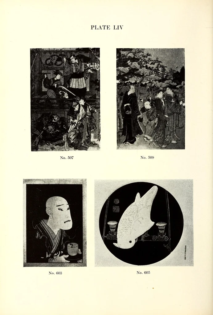 An illustration from An Exceptionally Important Collection of Rare and Valuable Japanese Color Prints, 1921, leaf 144