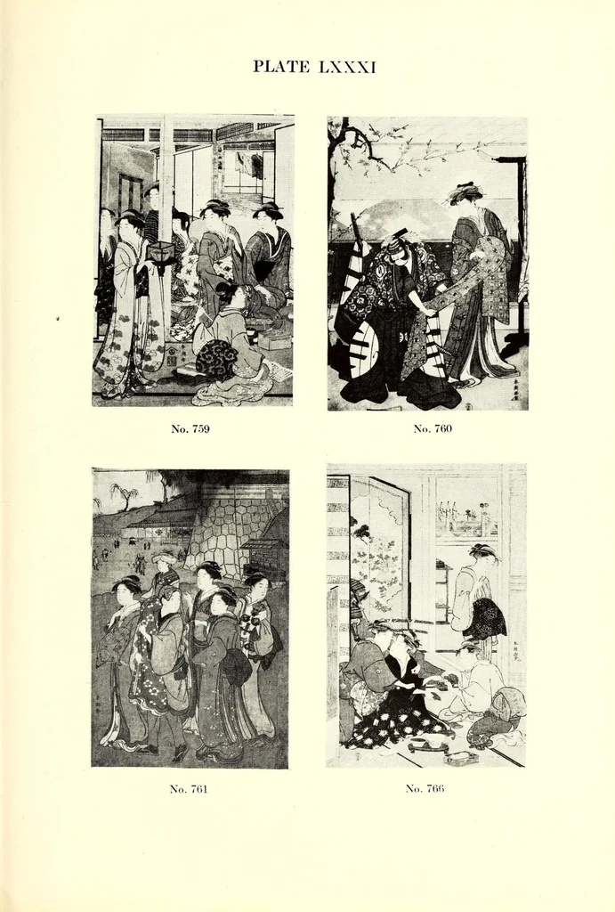 An illustration from An Exceptionally Important Collection of Rare and Valuable Japanese Color Prints, 1921, leaf 211