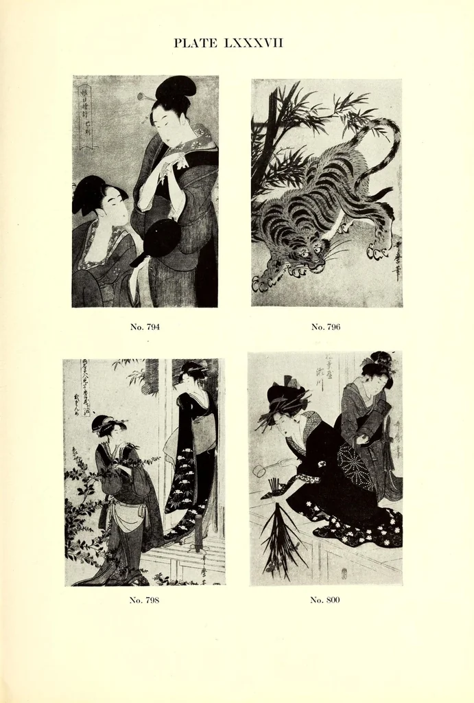An illustration from An Exceptionally Important Collection of Rare and Valuable Japanese Color Prints, 1921, leaf 223
