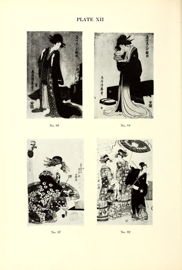 An illustration from An Exceptionally Important Collection of Rare and Valuable Japanese Color Prints, 1921, leaf 44