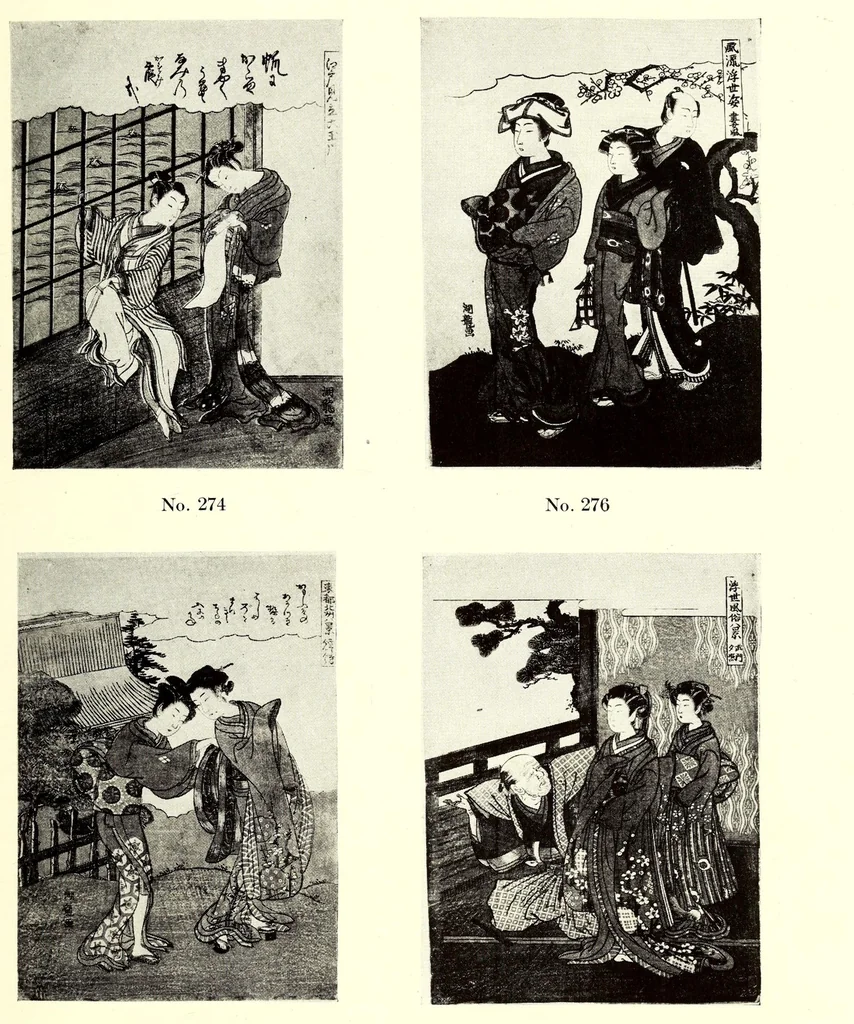 An illustration from An Exceptionally Important Collection of Rare and Valuable Japanese Color Prints, 1921, leaf 83