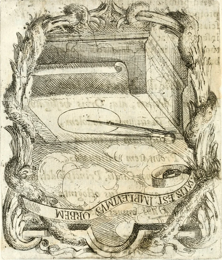 An illustration from Exeqviæ in templo S. Nazarii Manfredo Septalio : Patritio Mediolanensi, eivsdem basilicæ canonico celebratæ: quas summatim exposuit March. Ioannes Maria Vicecomes Acad. animos, 1680, leaf 11