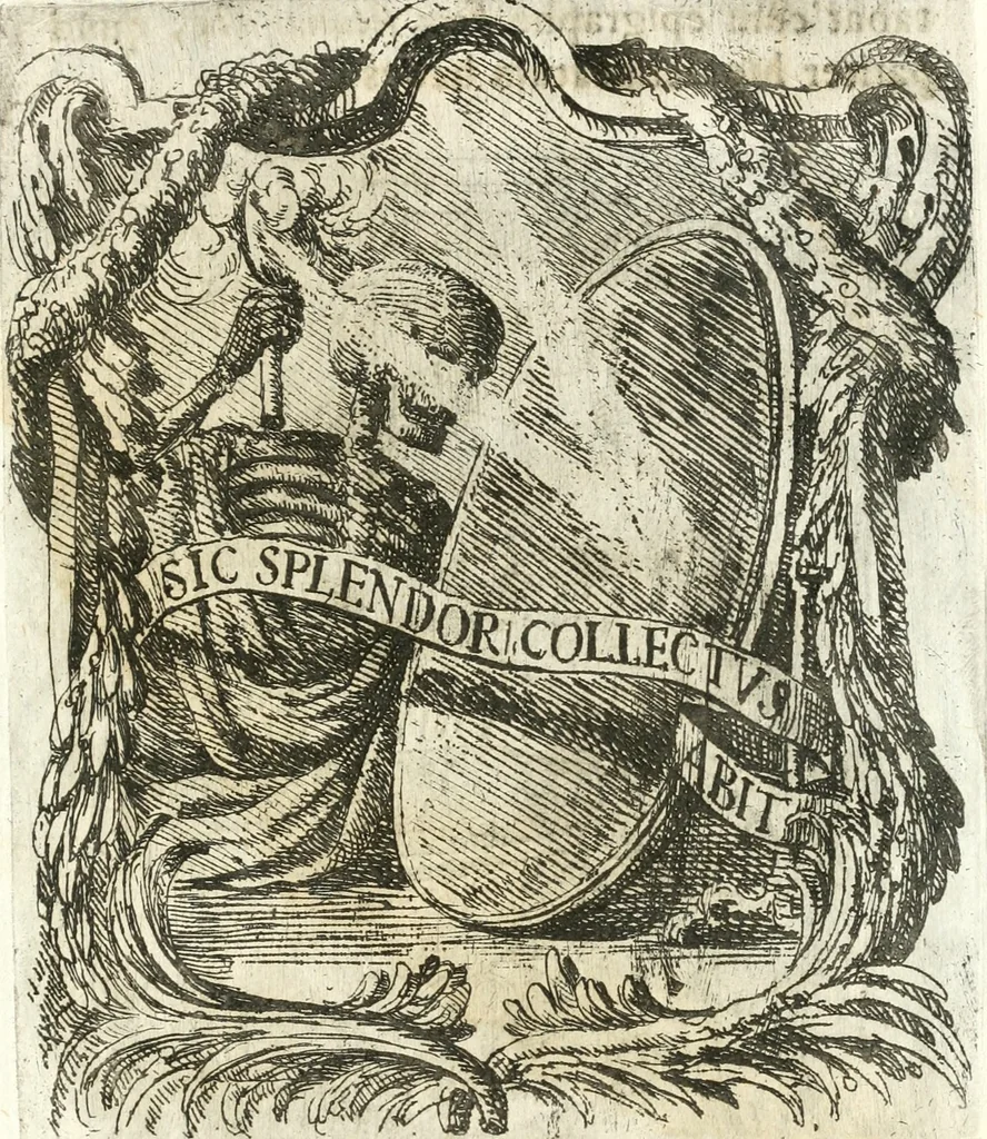 An illustration from Exeqviæ in templo S. Nazarii Manfredo Septalio : Patritio Mediolanensi, eivsdem basilicæ canonico celebratæ: quas summatim exposuit March. Ioannes Maria Vicecomes Acad. animos, 1680, leaf 22
