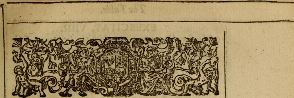 An illustration from Exercitations divine : Containing diverse questions and solutions for the right understanding of the Scriptures. Proving the necessitie, integritie, perspicuitie, and sense thereof. As also shewing the singular prerogatiques wherewith the Lord indued those whom he appointed to bee the pen-men of them. Together with the excellencie and use of divinitie above all humane sciences. All which are cleared out of the Hebrew, and Greeke, the two originall languages in which the Scriptures were first written, by comparing them with the Samaritane, Chaldie, and Syriack copies, and with the Greeke interpretors, and vulgar Latine translation, 1632, leaf 18