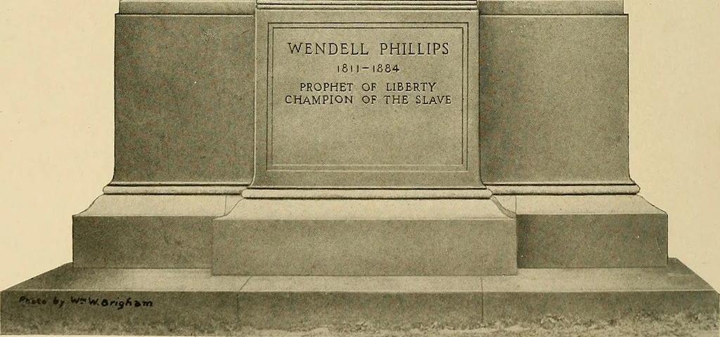 An illustration from Exercises at the dedication of the statue of Wendell Phillips, July 5, 1916, 1916, leaf 5