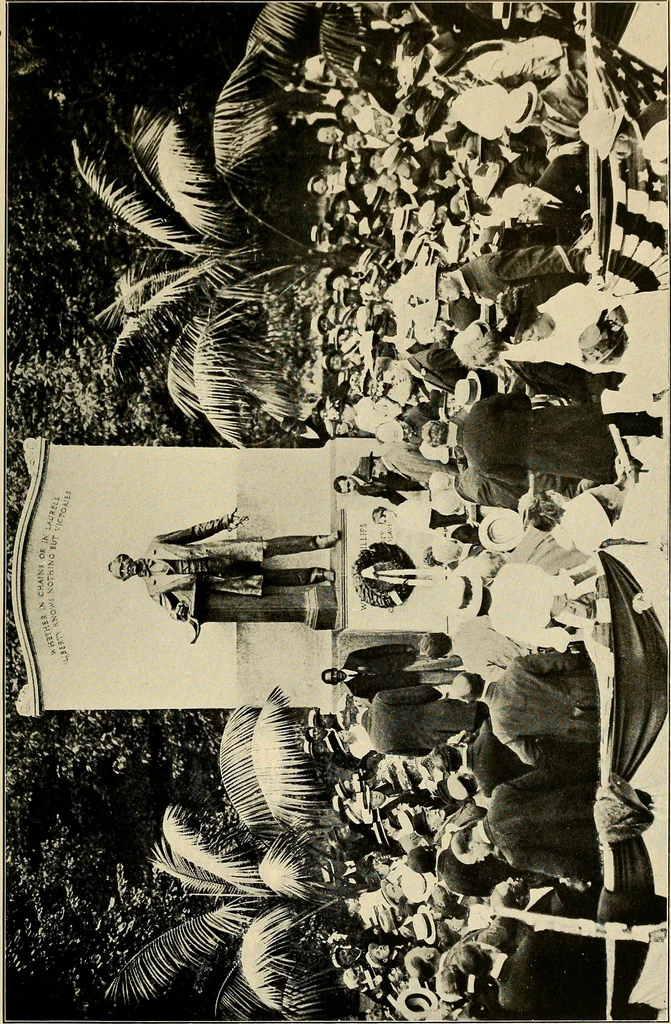 An illustration from Exercises at the dedication of the statue of Wendell Phillips, July 5, 1916, 1916, leaf 66