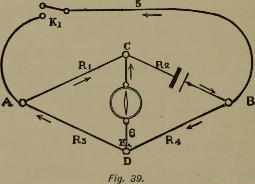 An illustration from Exercises in physical measurement, 1896, leaf 95