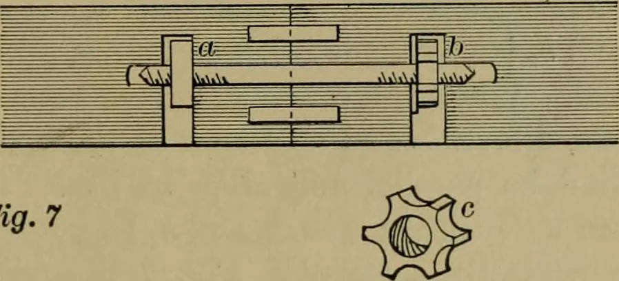 An illustration from Exercises in wood-working, with a short treatise on wood;, 1890, leaf 107