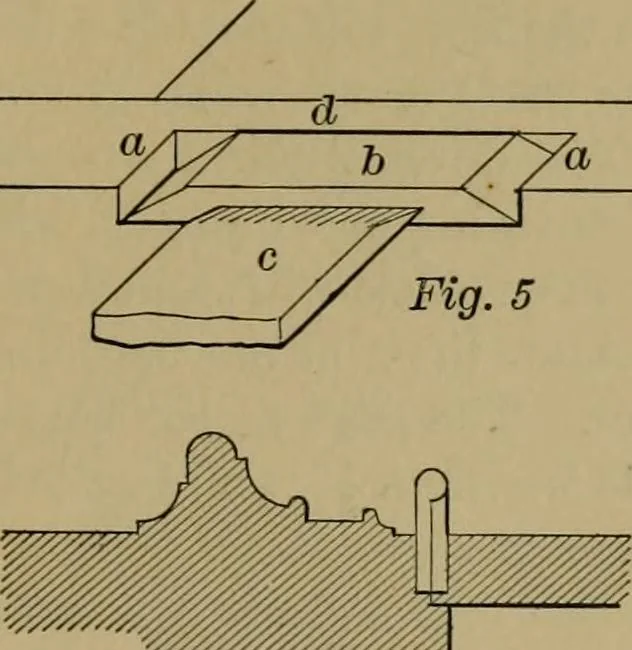 An illustration from Exercises in wood-working, with a short treatise on wood;, 1890, leaf 121