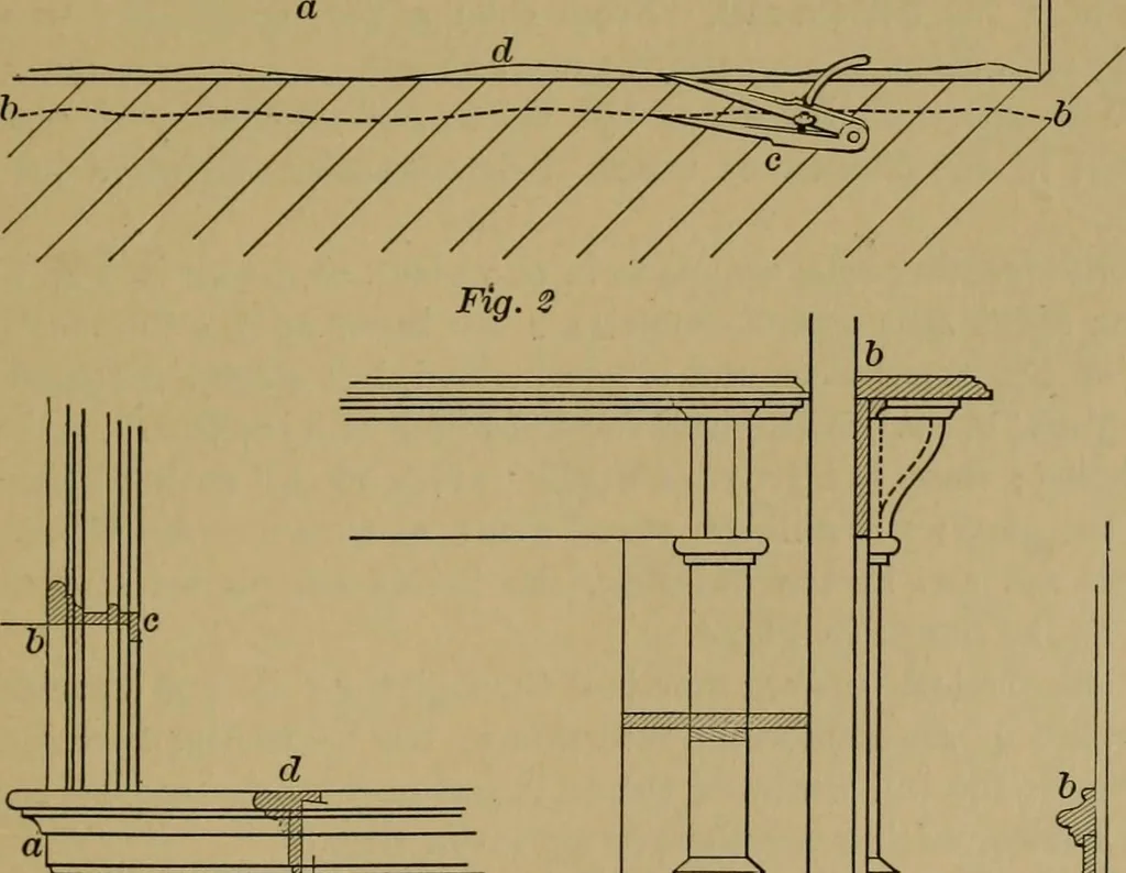 An illustration from Exercises in wood-working, with a short treatise on wood;, 1890, leaf 133