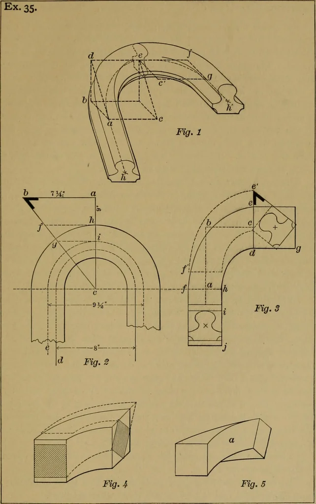 An illustration from Exercises in wood-working, with a short treatise on wood;, 1890, leaf 141