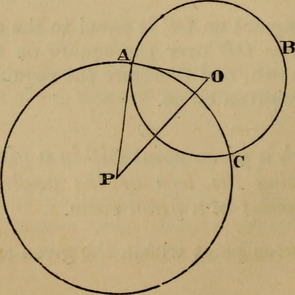 An illustration from Exercises on Euclid and in modern geometry for the use of schools, private students, and junior university students, 1881, leaf 103