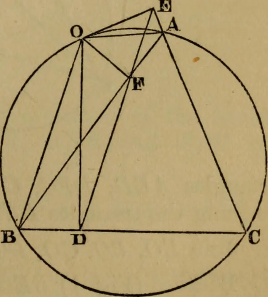 An illustration from Exercises on Euclid and in modern geometry for the use of schools, private students, and junior university students, 1881, leaf 110
