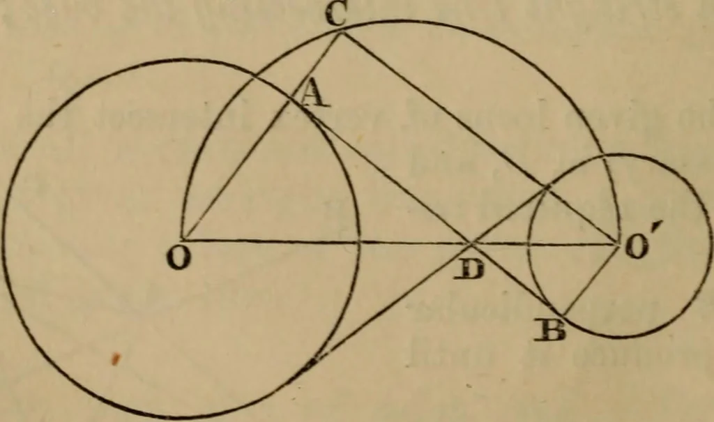 An illustration from Exercises on Euclid and in modern geometry for the use of schools, private students, and junior university students, 1881, leaf 115