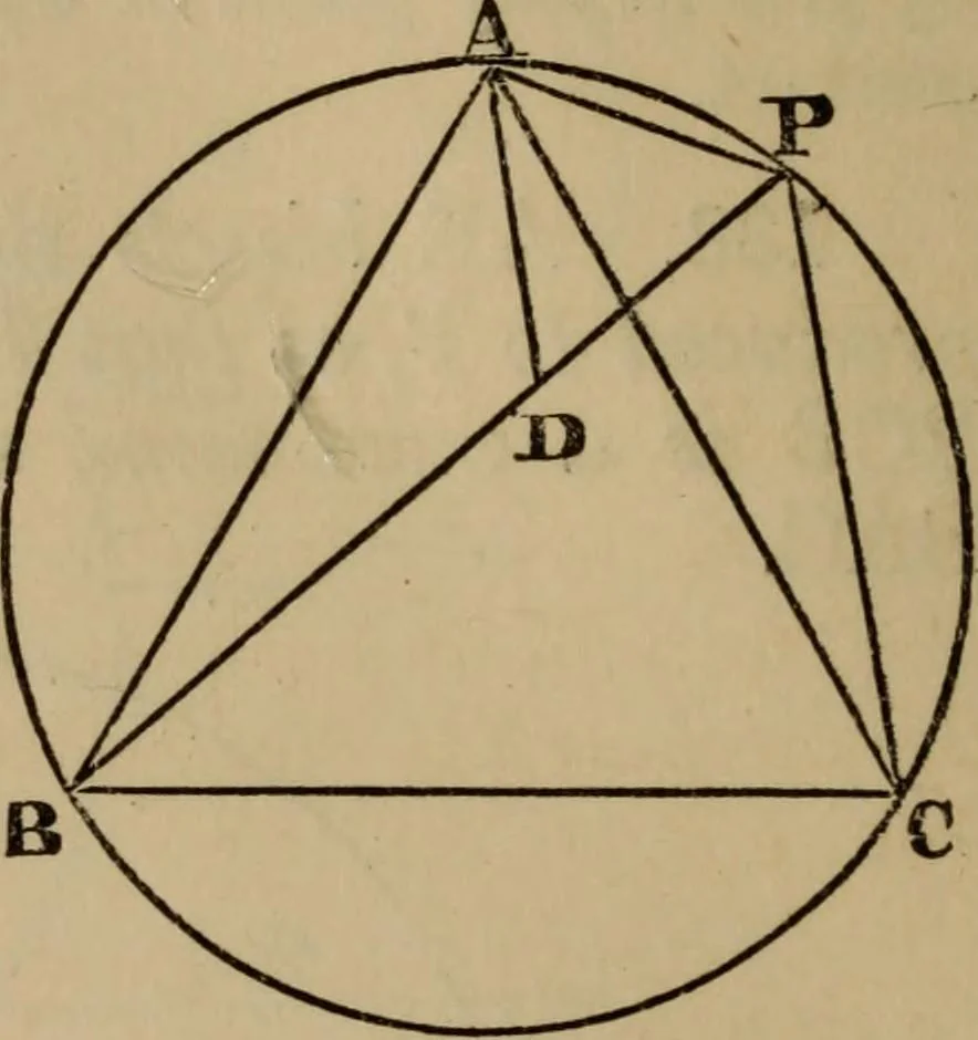 An illustration from Exercises on Euclid and in modern geometry for the use of schools, private students, and junior university students, 1881, leaf 131