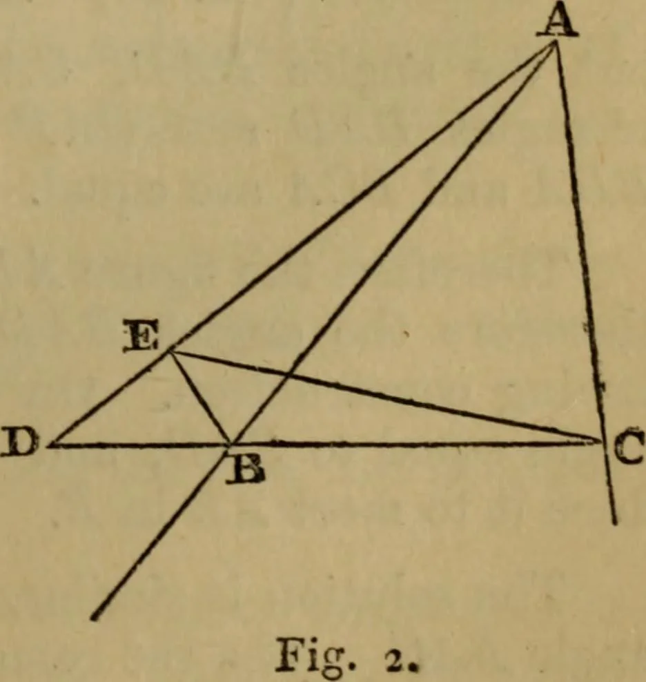 An illustration from Exercises on Euclid and in modern geometry for the use of schools, private students, and junior university students, 1881, leaf 146