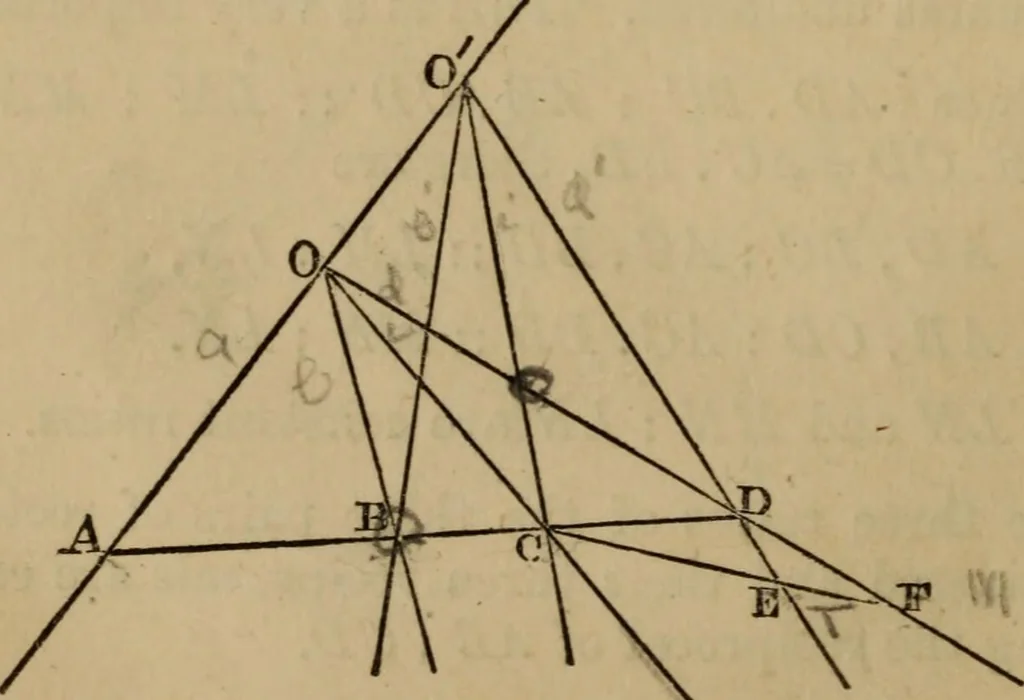An illustration from Exercises on Euclid and in modern geometry for the use of schools, private students, and junior university students, 1881, leaf 159