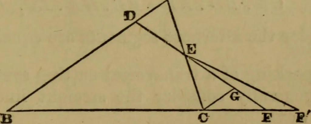 An illustration from Exercises on Euclid and in modern geometry for the use of schools, private students, and junior university students, 1881, leaf 160