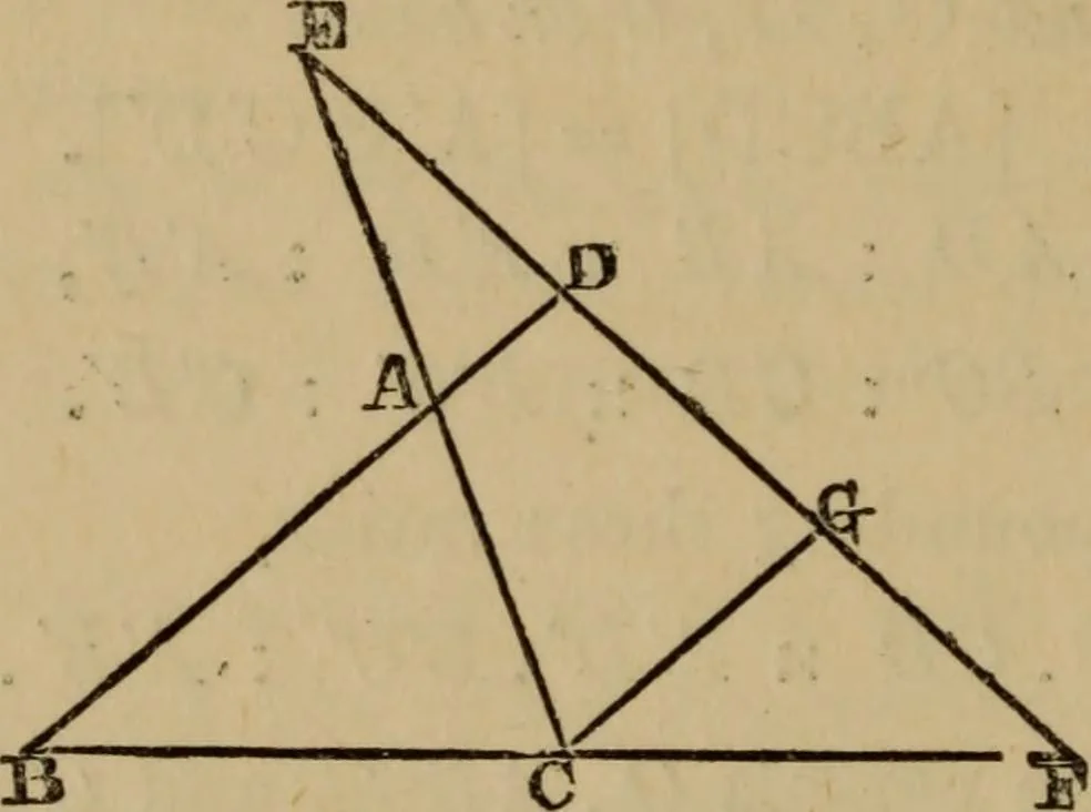 An illustration from Exercises on Euclid and in modern geometry for the use of schools, private students, and junior university students, 1881, leaf 161