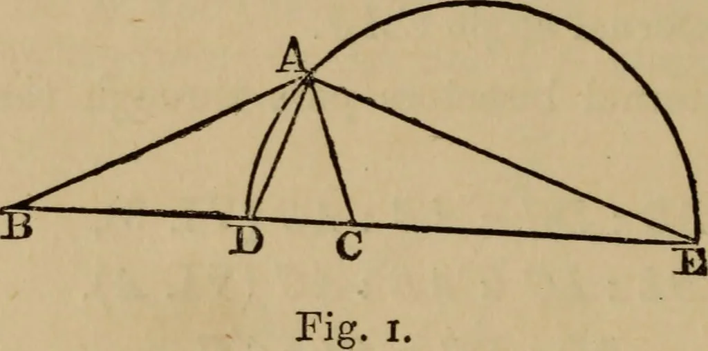 An illustration from Exercises on Euclid and in modern geometry for the use of schools, private students, and junior university students, 1881, leaf 167