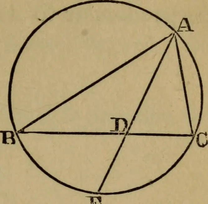 An illustration from Exercises on Euclid and in modern geometry for the use of schools, private students, and junior university students, 1881, leaf 168