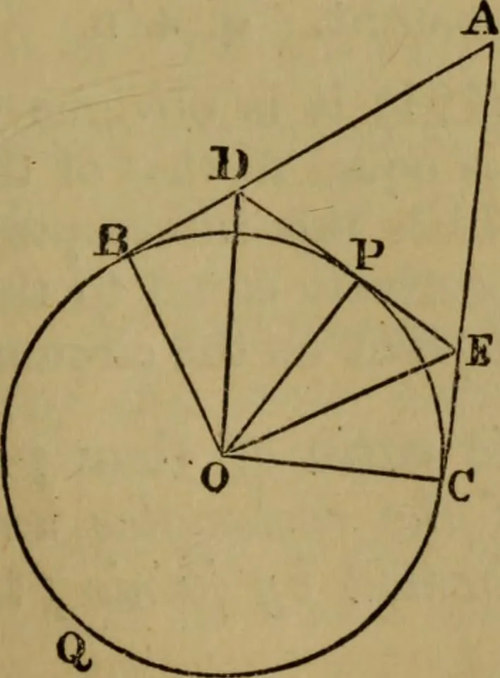An illustration from Exercises on Euclid and in modern geometry for the use of schools, private students, and junior university students, 1881, leaf 184