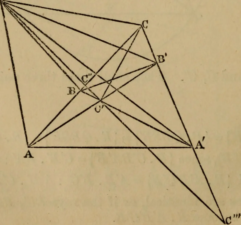 An illustration from Exercises on Euclid and in modern geometry for the use of schools, private students, and junior university students, 1881, leaf 213