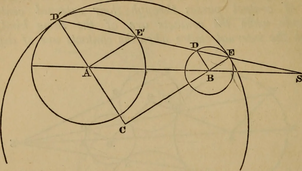 An illustration from Exercises on Euclid and in modern geometry for the use of schools, private students, and junior university students, 1881, leaf 229