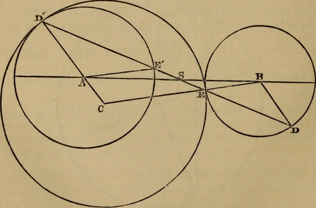 An illustration from Exercises on Euclid and in modern geometry for the use of schools, private students, and junior university students, 1881, leaf 229
