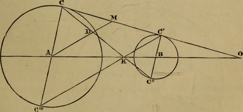 An illustration from Exercises on Euclid and in modern geometry for the use of schools, private students, and junior university students, 1881, leaf 232
