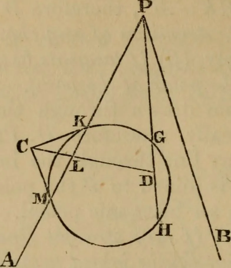 An illustration from Exercises on Euclid and in modern geometry for the use of schools, private students, and junior university students, 1881, leaf 239
