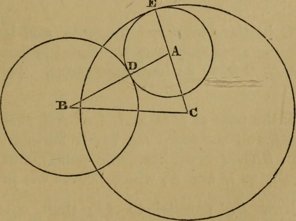An illustration from Exercises on Euclid and in modern geometry for the use of schools, private students, and junior university students, 1881, leaf 262