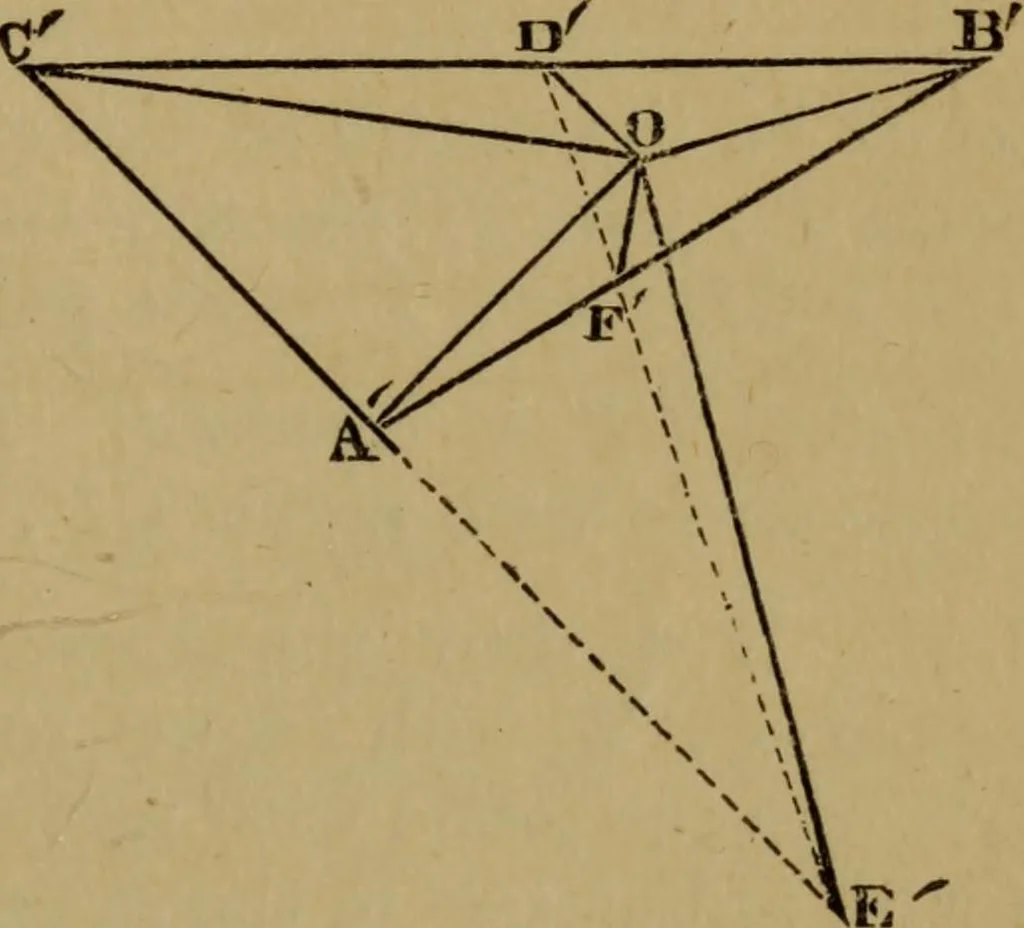 An illustration from Exercises on Euclid and in modern geometry for the use of schools, private students, and junior university students, 1881, leaf 268