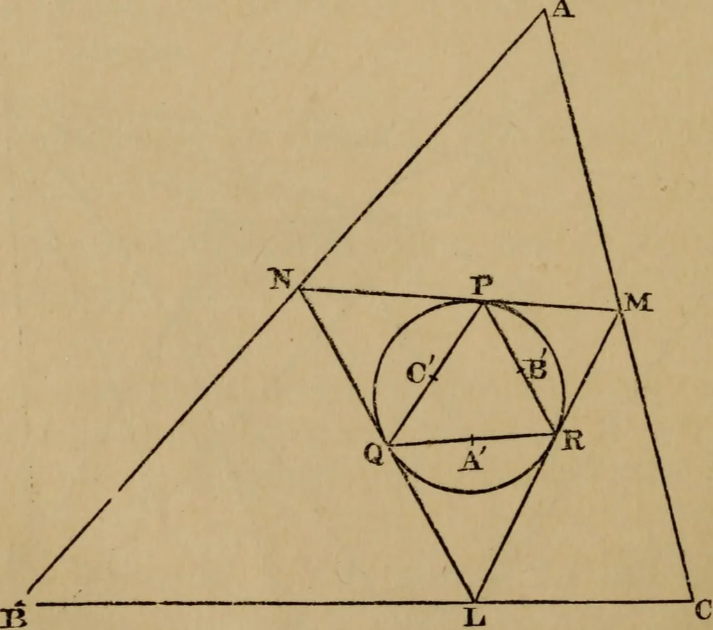An illustration from Exercises on Euclid and in modern geometry for the use of schools, private students, and junior university students, 1881, leaf 273