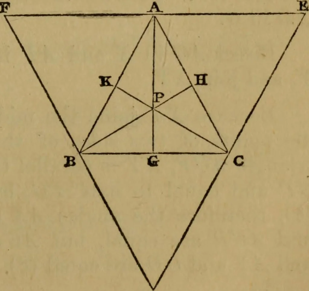 An illustration from Exercises on Euclid and in modern geometry for the use of schools, private students, and junior university students, 1881, leaf 34