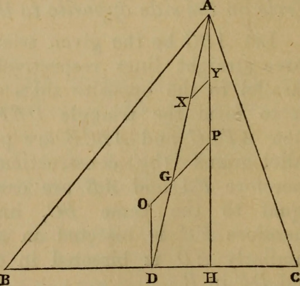 An illustration from Exercises on Euclid and in modern geometry for the use of schools, private students, and junior university students, 1881, leaf 35