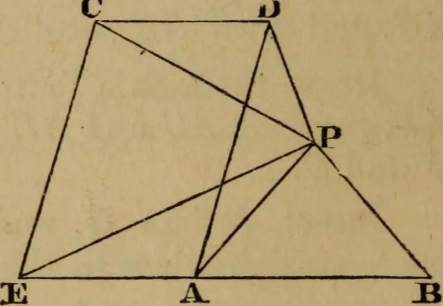 An illustration from Exercises on Euclid and in modern geometry for the use of schools, private students, and junior university students, 1881, leaf 45