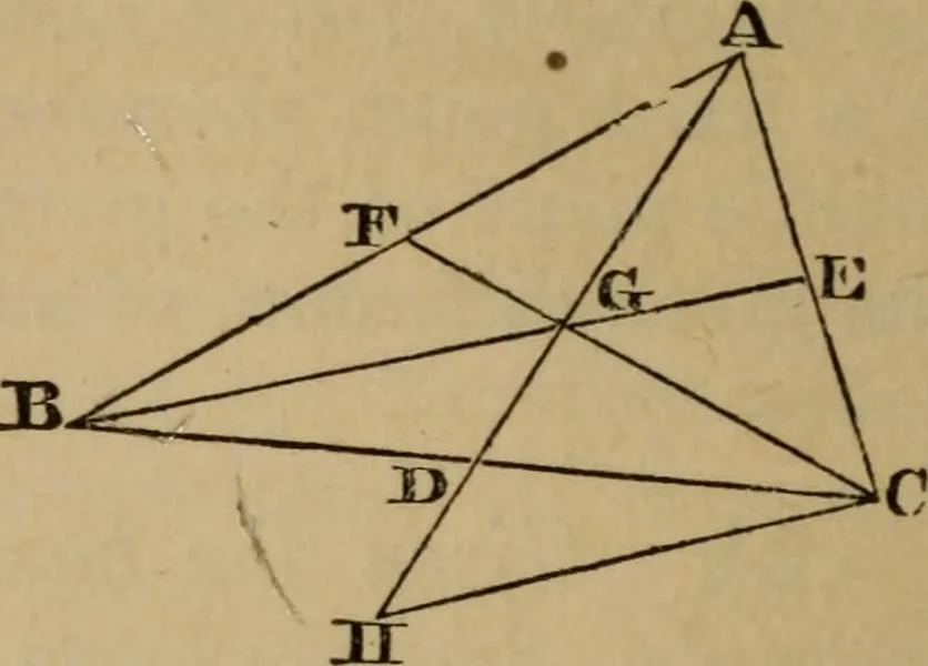 An illustration from Exercises on Euclid and in modern geometry for the use of schools, private students, and junior university students, 1881, leaf 49