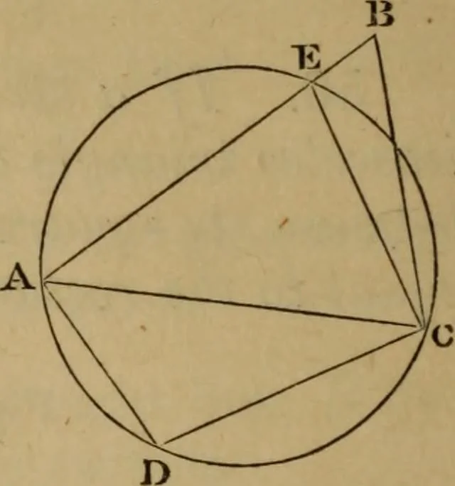 An illustration from Exercises on Euclid and in modern geometry for the use of schools, private students, and junior university students, 1881, leaf 63