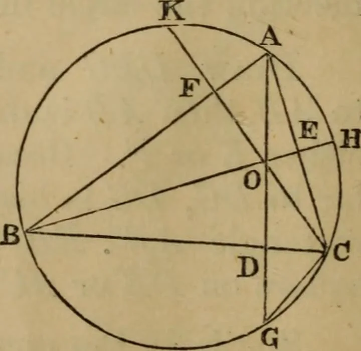 An illustration from Exercises on Euclid and in modern geometry for the use of schools, private students, and junior university students, 1881, leaf 67