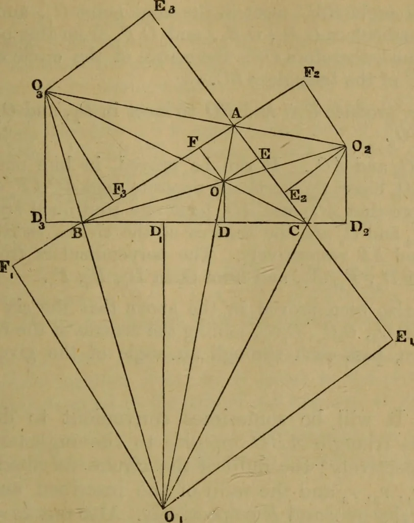 An illustration from Exercises on Euclid and in modern geometry for the use of schools, private students, and junior university students, 1881, leaf 76
